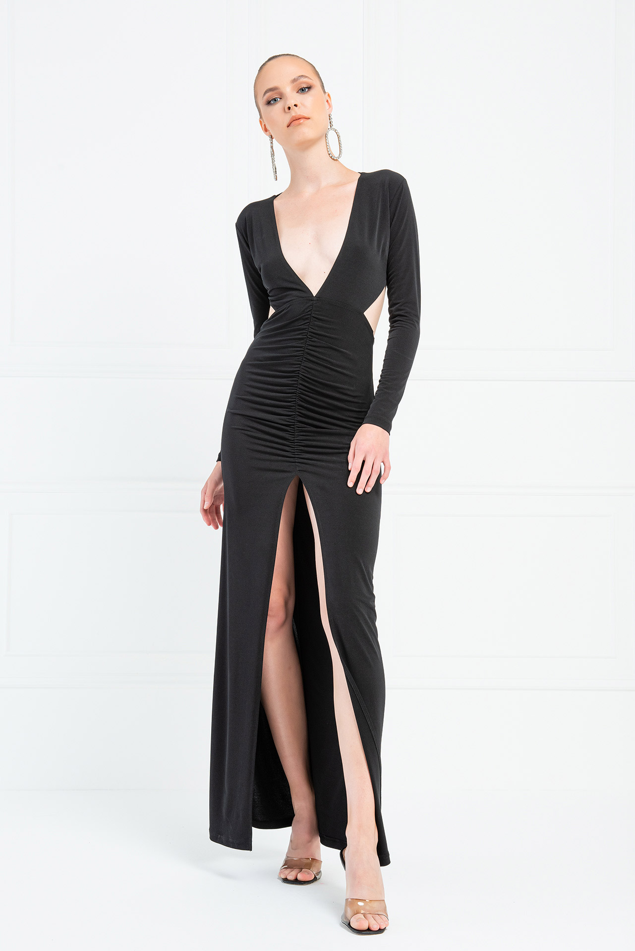 split front maxi dress